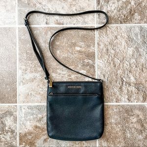 Michael Kors Black Leather Crossbody Bag